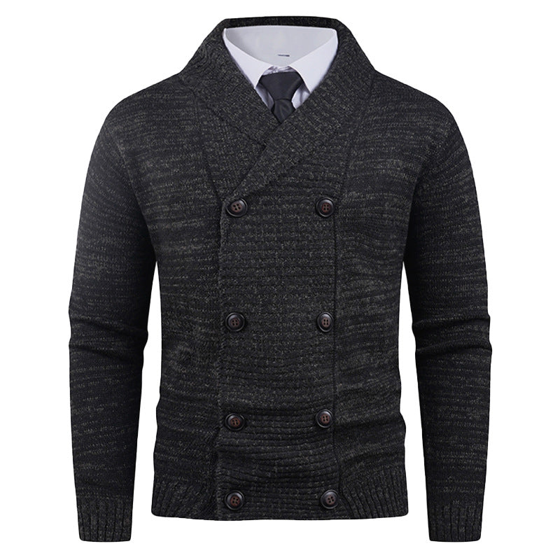 Stylish Casual Double-breasted Cardigan For Young People
