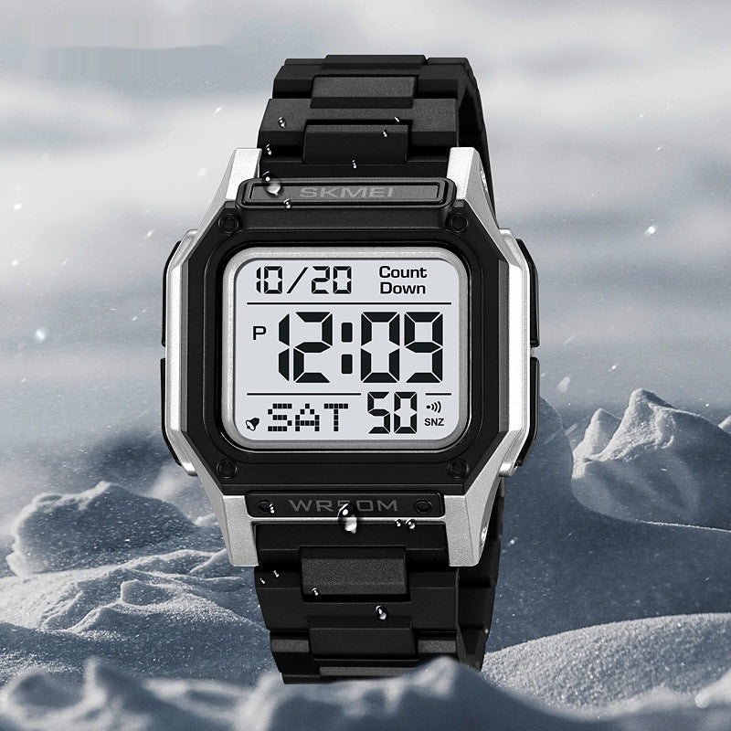 Multifunctional Resin Men's Electronic Watch