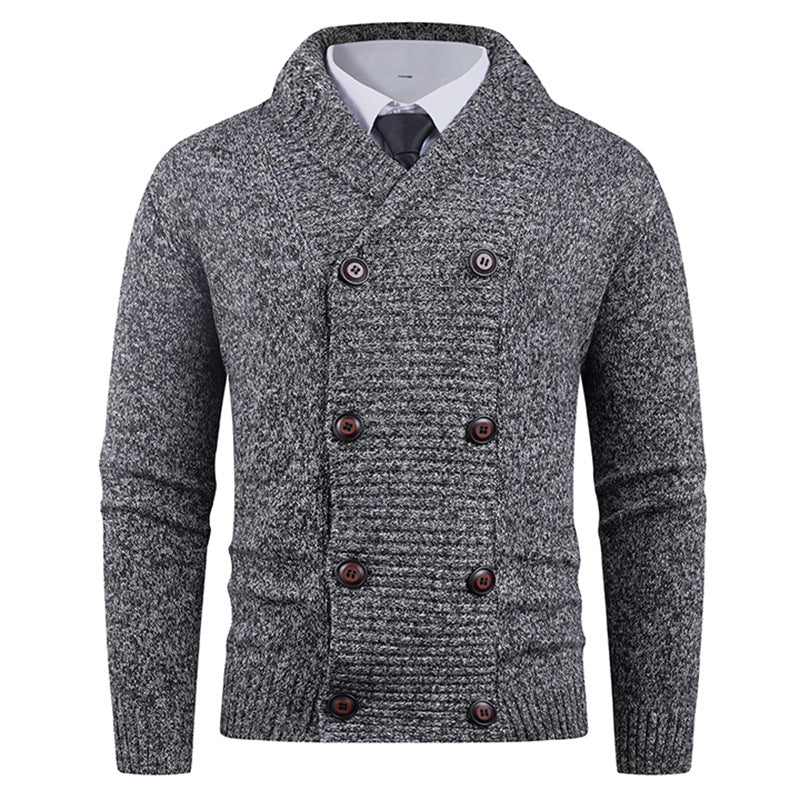 Stylish Casual Double-breasted Cardigan For Young People